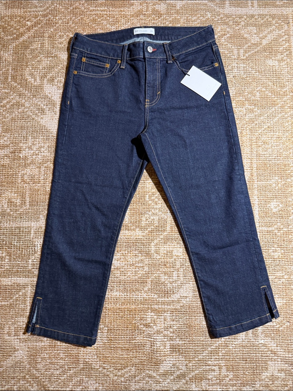 Gap x Victoria Beckham Low Rise Capri Jeans - Picture 1 of 5